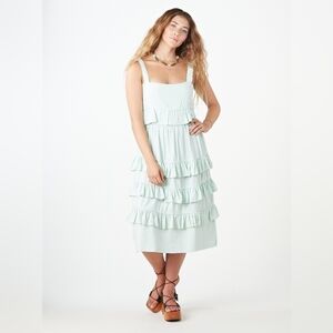 TACH Clothing Filippa Linen Dress Mint Green